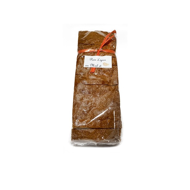 Épicerie : Pain d'épices au miel tranché - 57% de miel - 250 g - Icko  Apiculture