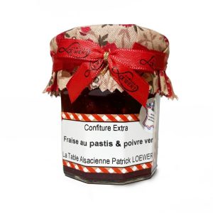 confiture fraise au pastis poivre vert