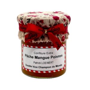 confiture pêche mangue poivron