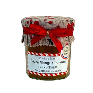 confiture pêche mangue poivron